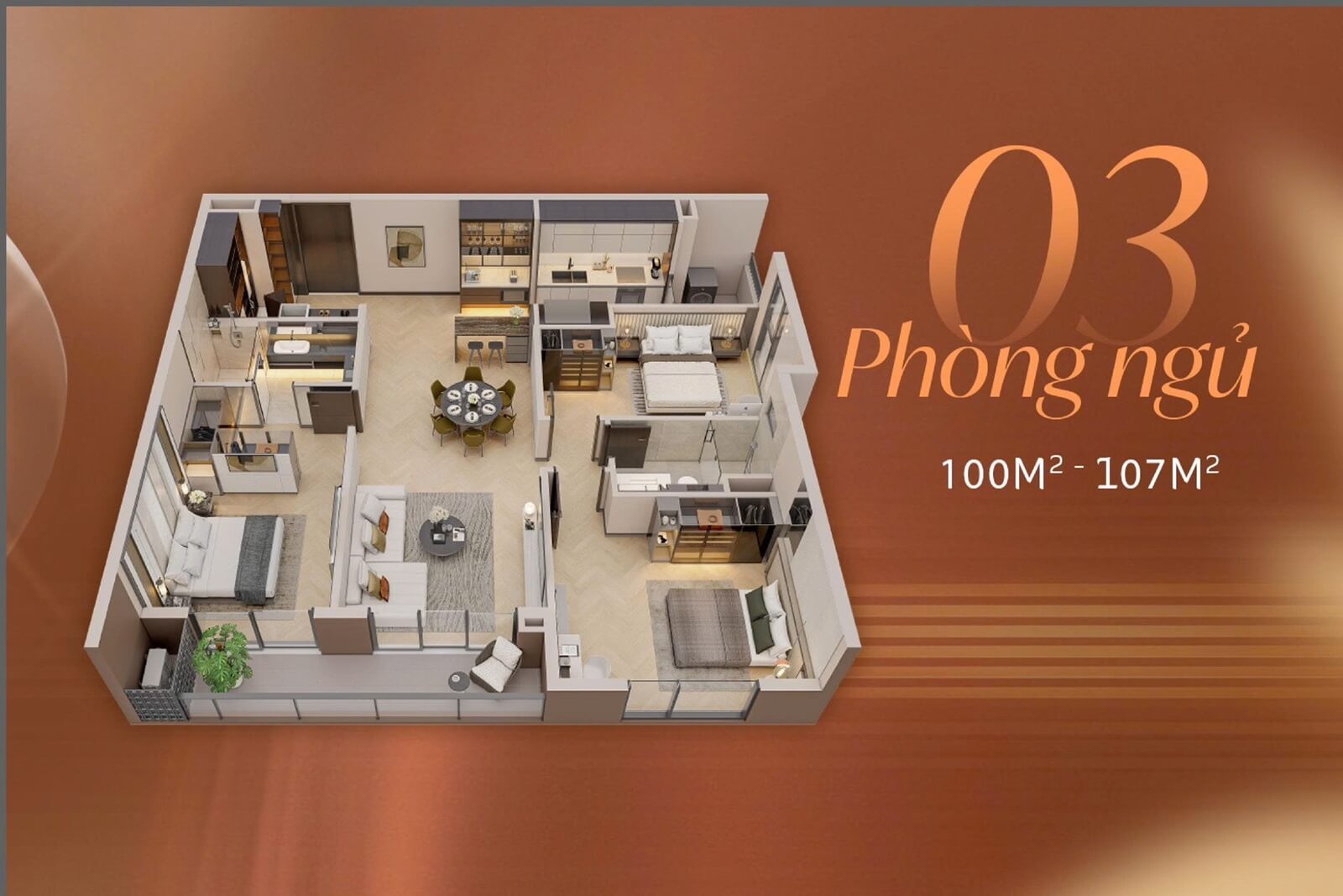thiết kế căn hộ lakeside gardens giải phóng